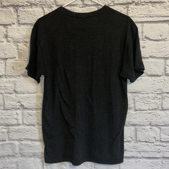 Next Level Colorful Tree Graphic Dark Gray Tee Shirt - Picture 4 of 5